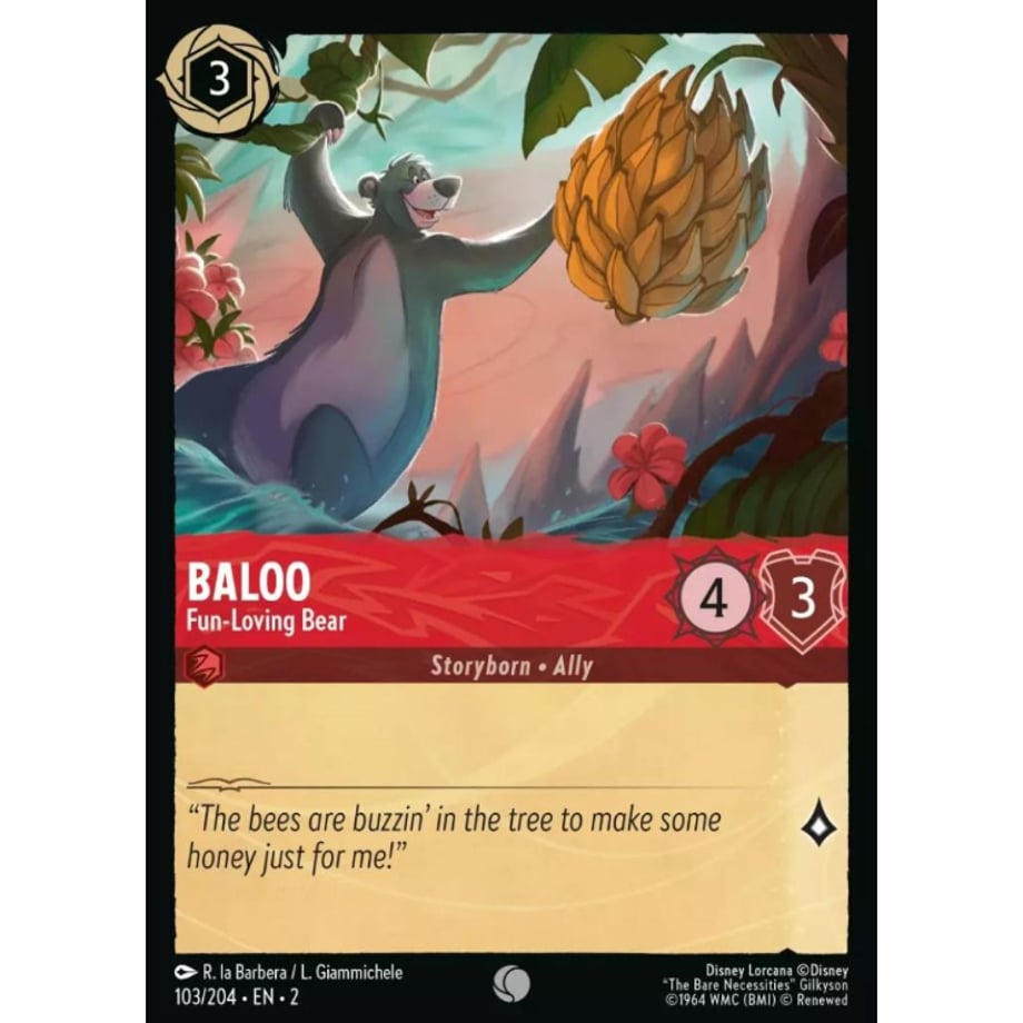 LORCANA Baloo (Fun-Loving Bear) - 103/204-EN-2