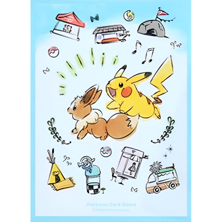 【バラ】 日版 ポケセン限定 Pokemon World Market スリーブ (2019)