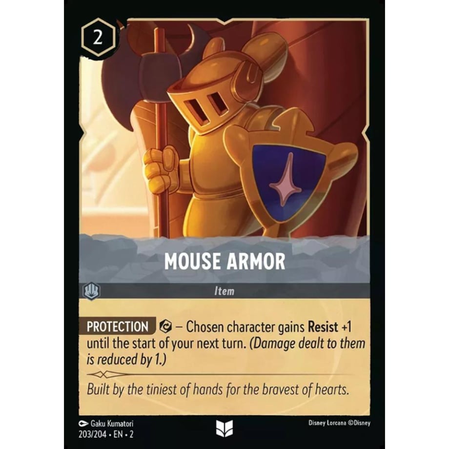 LORCANA Mouse Armor [Uncommon] / Mouse Armor - 203/204-EN-2