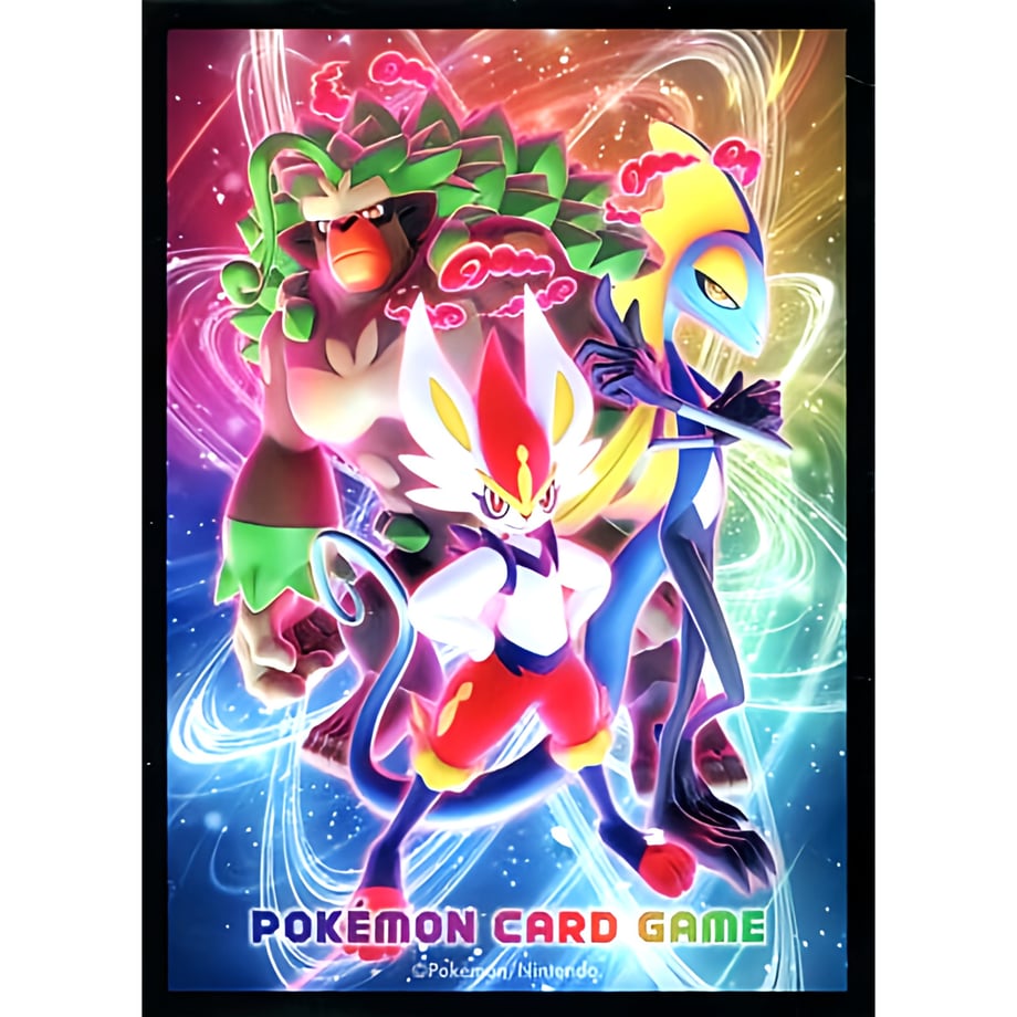 [Separate] Japanese Pokemon Center Exclusive Deck Shield Rillaboom, Aceburn, and Inteleon (2020)