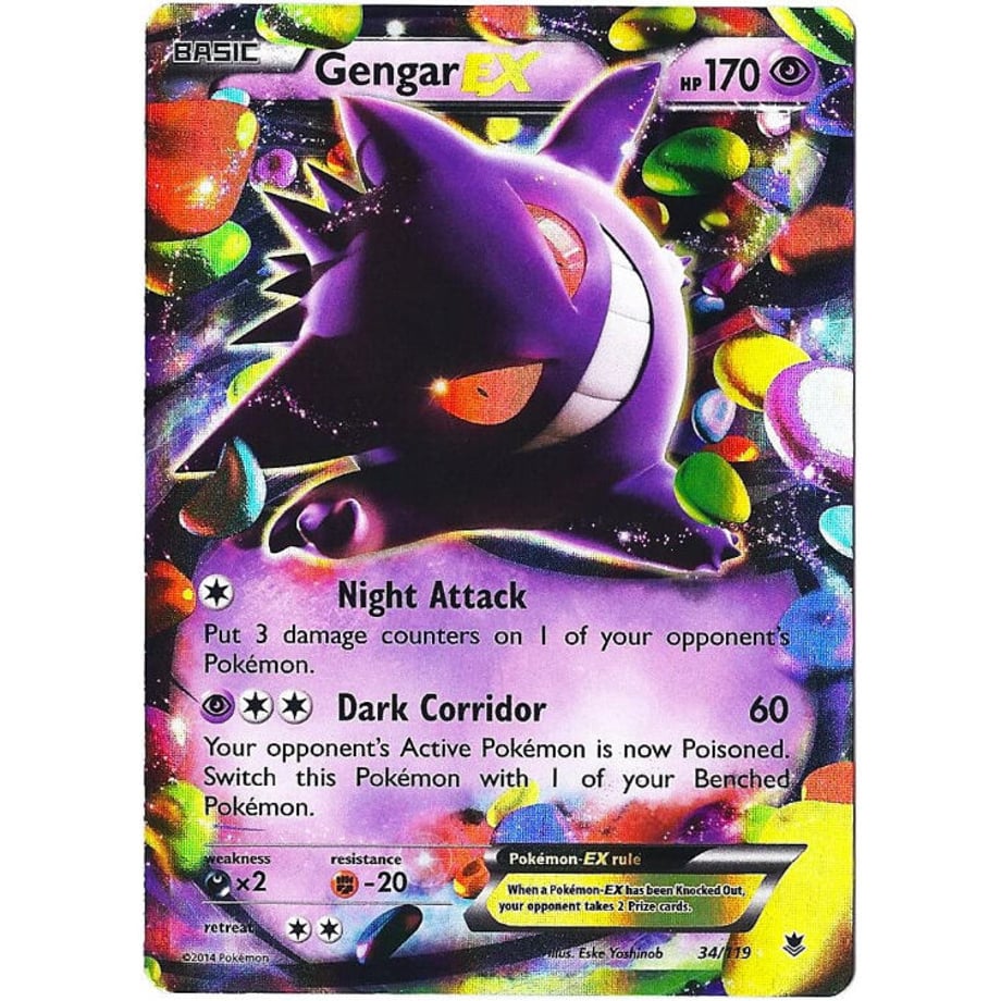 [Jumbo Card] Gengar EX 34/119 [Extra Large Size (146mm x 203mm)]