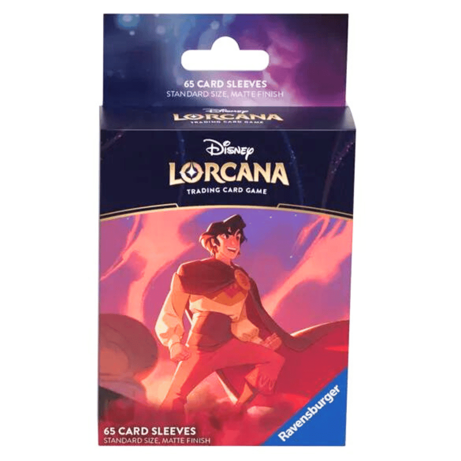 【箱潰れの場合がございます】ディズニー LORCANA Shimmering Skies アラジン スリーブ(65枚入り)