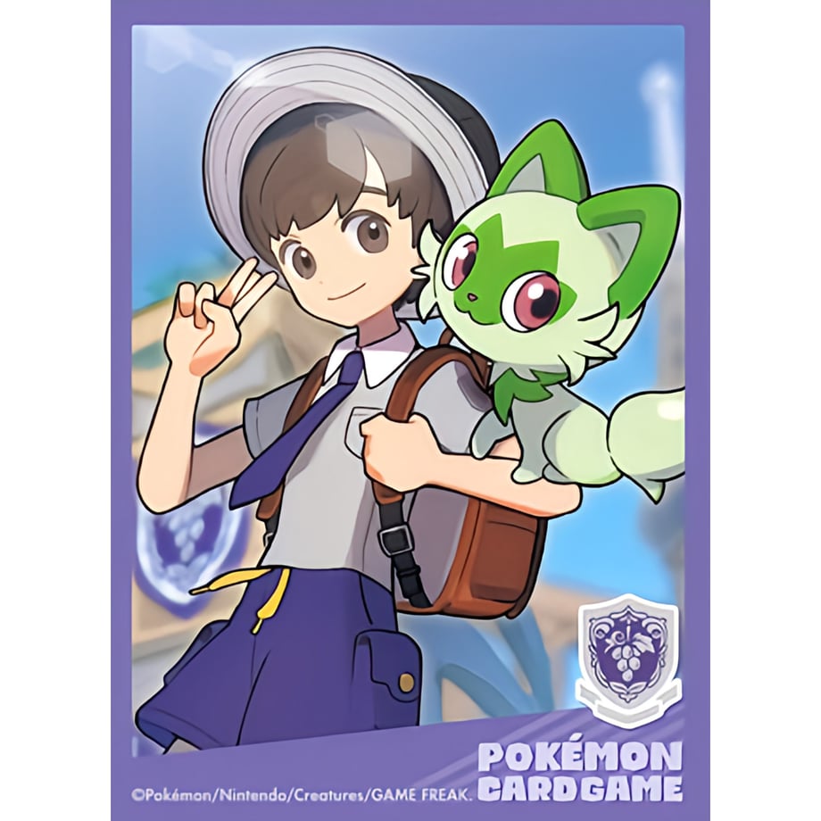 【バラ】 日版 ポケセン限定 POKÉMON TRAINERS ハルト＆ニャオハ スリーブ (2023)