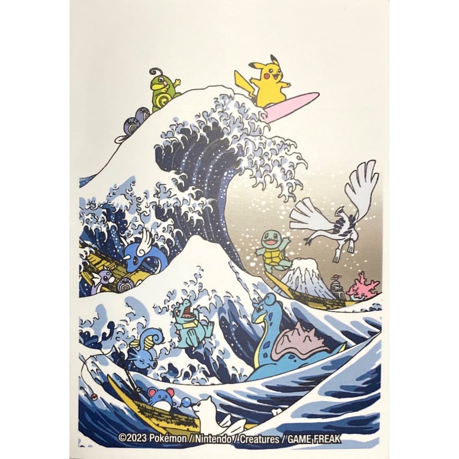 [Rose] Overseas Pokemon Center GREAT WAVE PIKACHU™ &amp; FRIENDS Sleeve (2023)