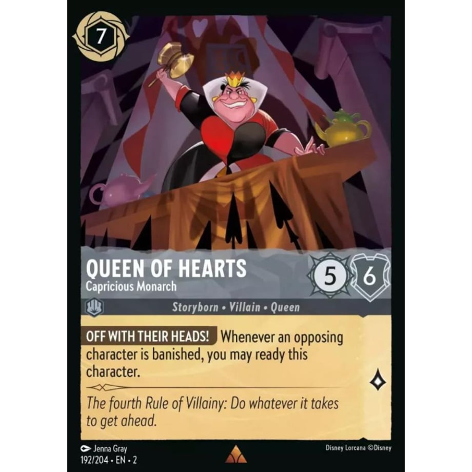 LORCANA Queen of Hearts (Capricious Monarch) - 192/204-EN-2