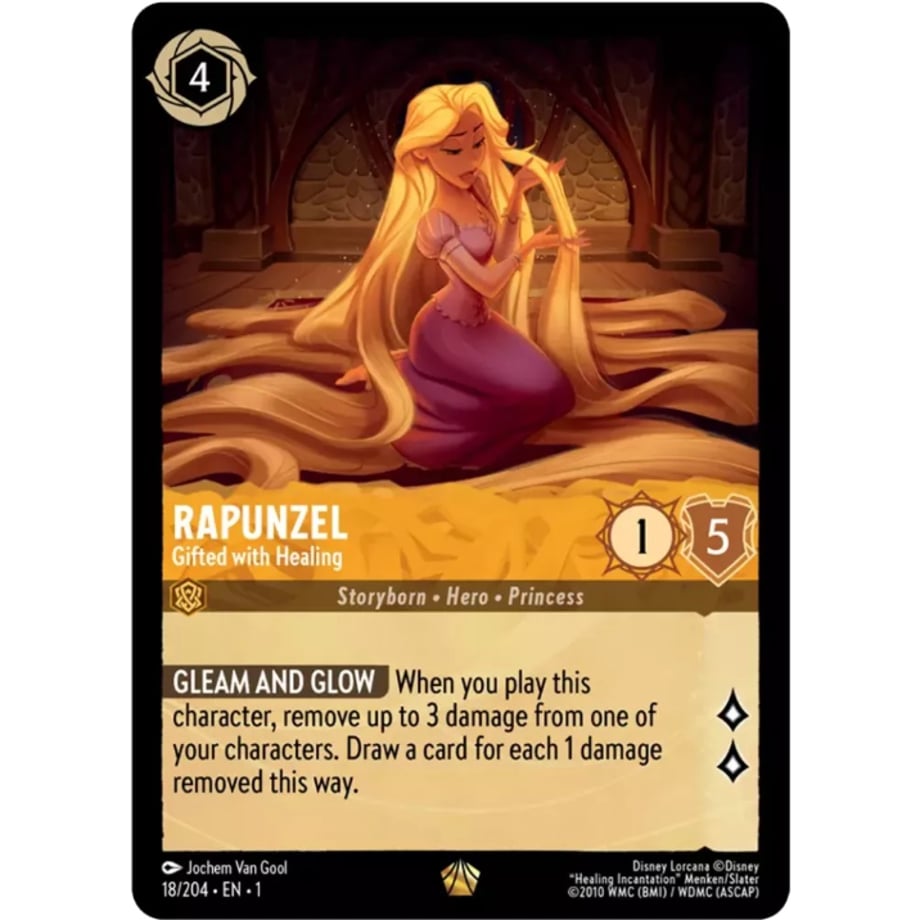 LORCANA Rapunzel [Legendary] / Rapunzel (Gifted with Healing) - 18/204-EN-1