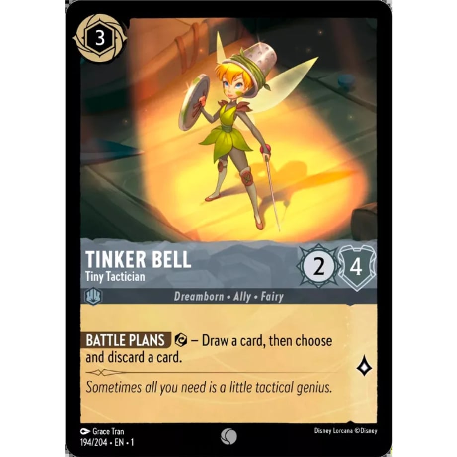 LORCANA ティンカー・ベル【コモン】 / Tinker Bell (Tiny Tactician) - 194/204-EN-1(Foil)