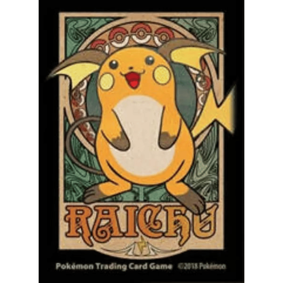 【バラ】海外ポケセン限定 Raichu Art Nouveau（ライチュウ）スリーブ (2018)