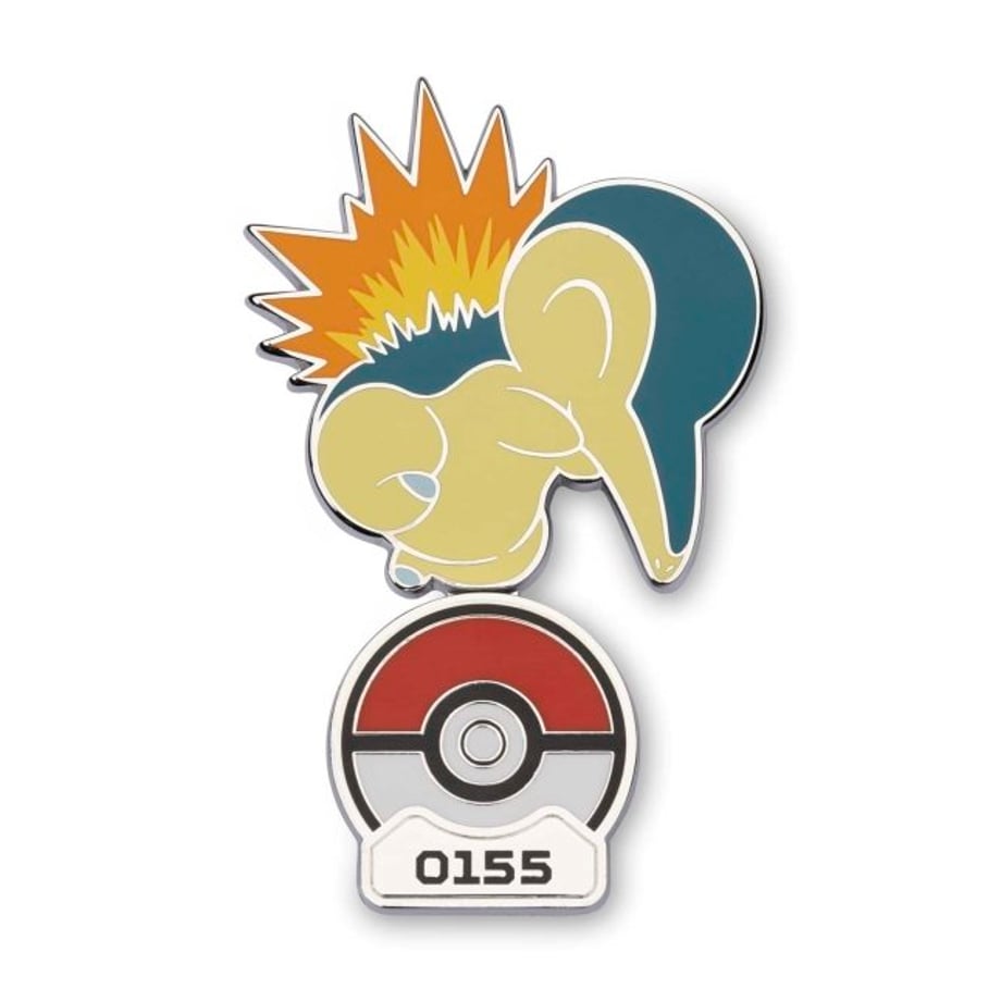 Pokemon Center Exclusive Cyndaquil Standing Pin