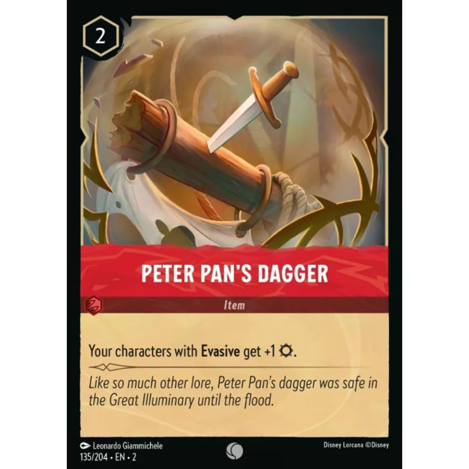 LORCANA Peter Pan's Dagger - 135/204-EN-2