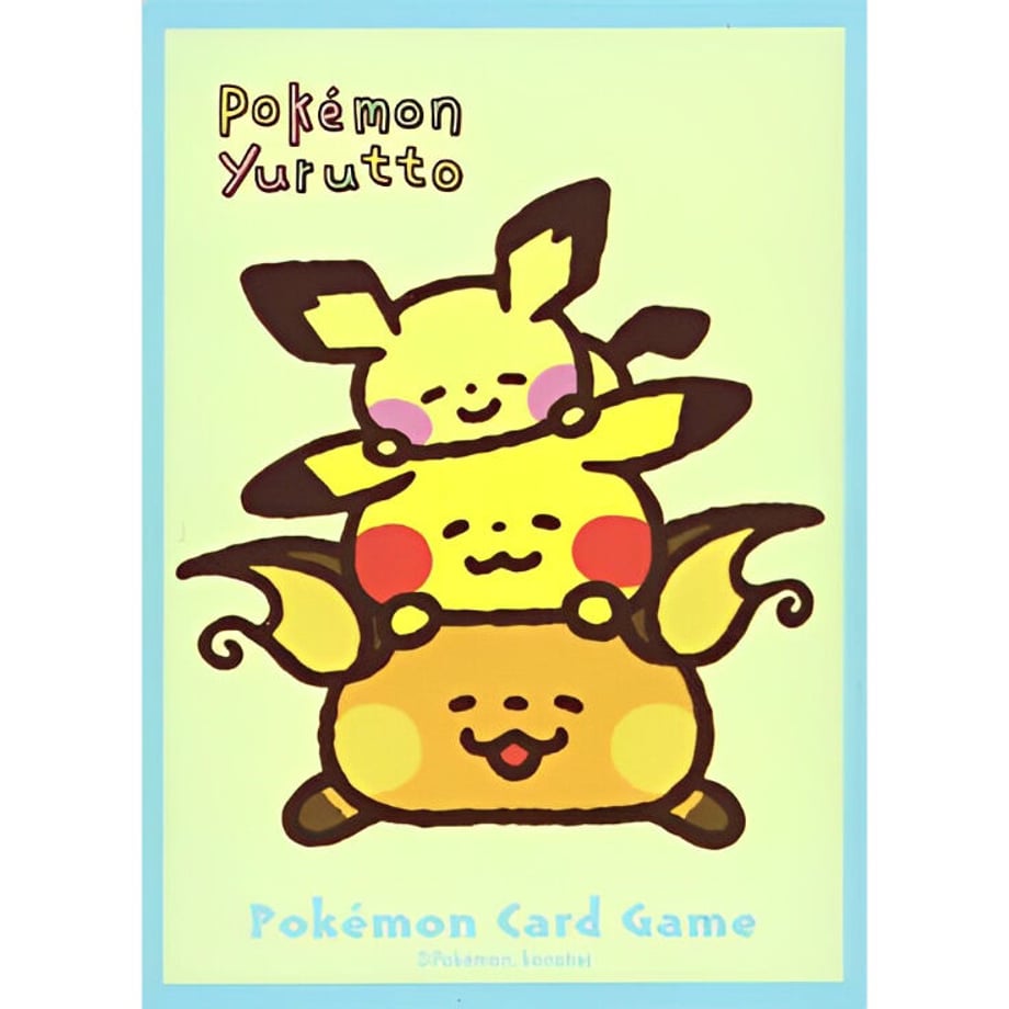 【バラ】 日版 ポケセン限定 Pokemon Yurutto 寝そべり スリーブ (2021)