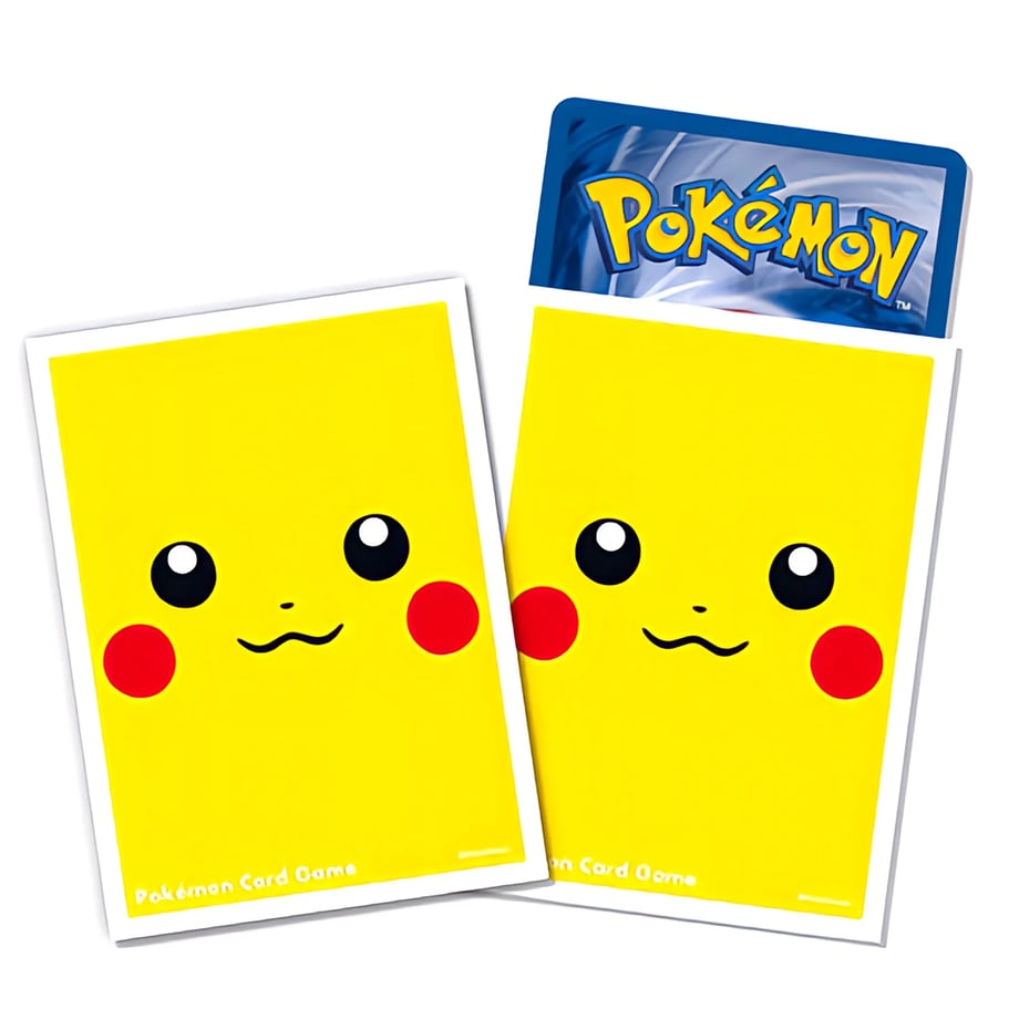 Taiwan/Hong Kong version Pikachu face sleeves (64 pieces)