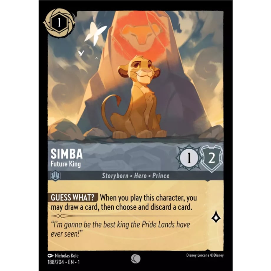 LORCANA Simba [Common] / Simba (Future King) - 188/204-EN-1