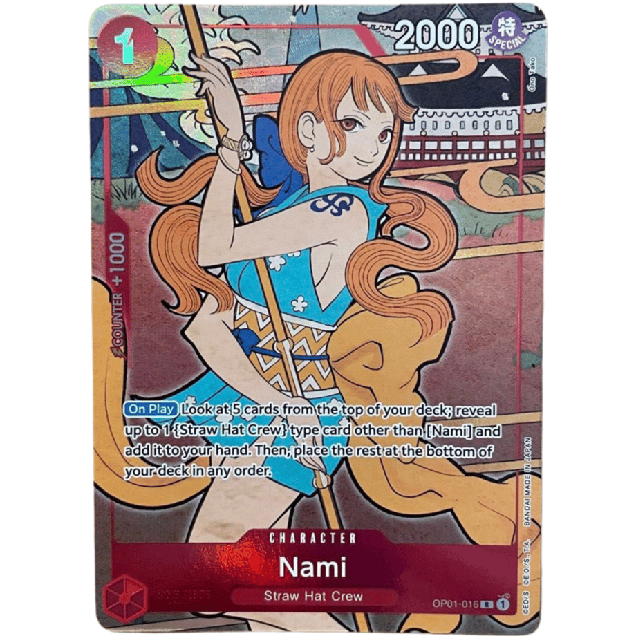 [English version] One Piece Card Nami English Version 1st Anniversary Set / Nami (English OP01-016) [1ST]