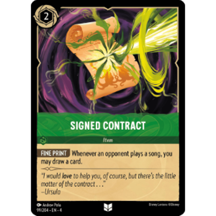 LORCANA Signed Contract [Uncommon] / Signed Contract - 99/204-EN-4