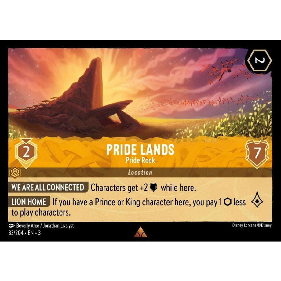 LORCANA Pride Lands (Pride Rock) - 33/204-EN-3