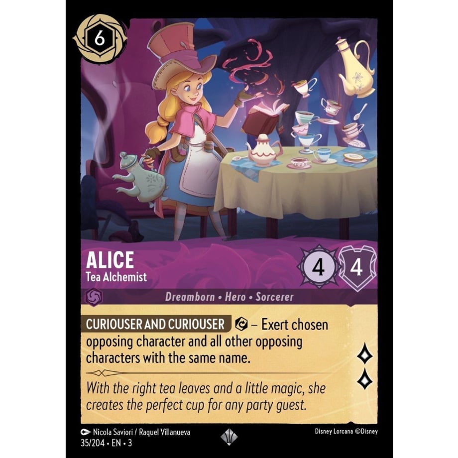 LORCANA Alice [Super Rare] / Alice (Tea Alchemist) - 35/204-EN-3