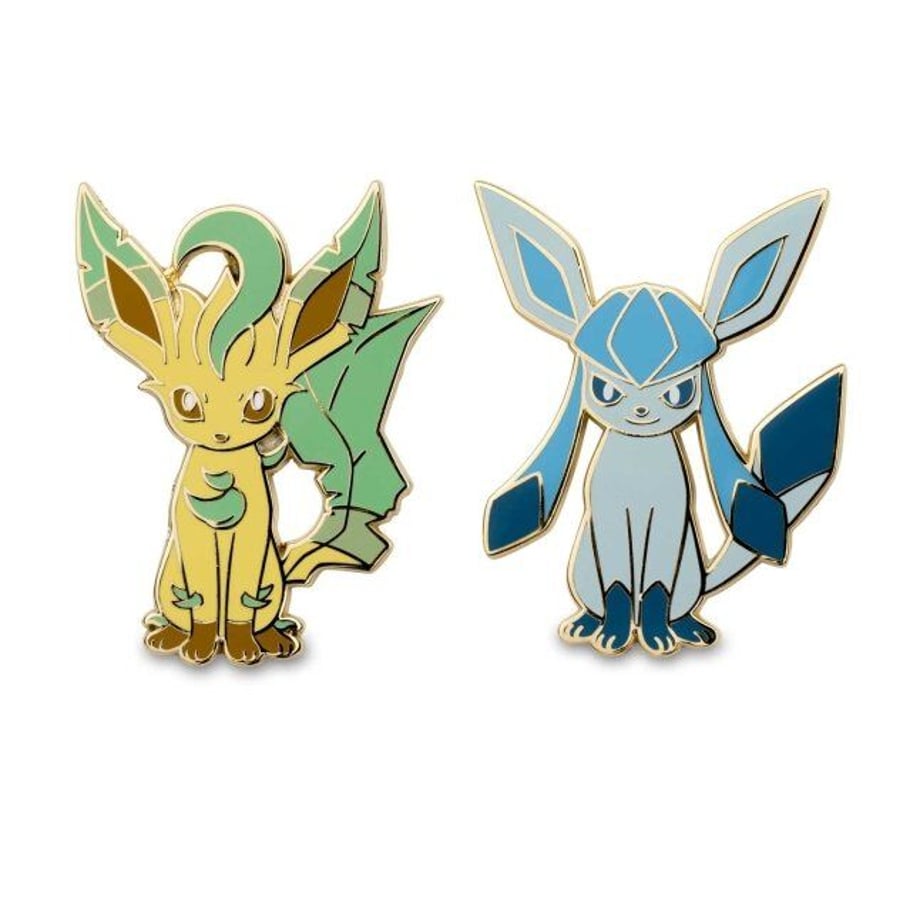 Pokemon Center Exclusive Leafeon Glaceon Pin