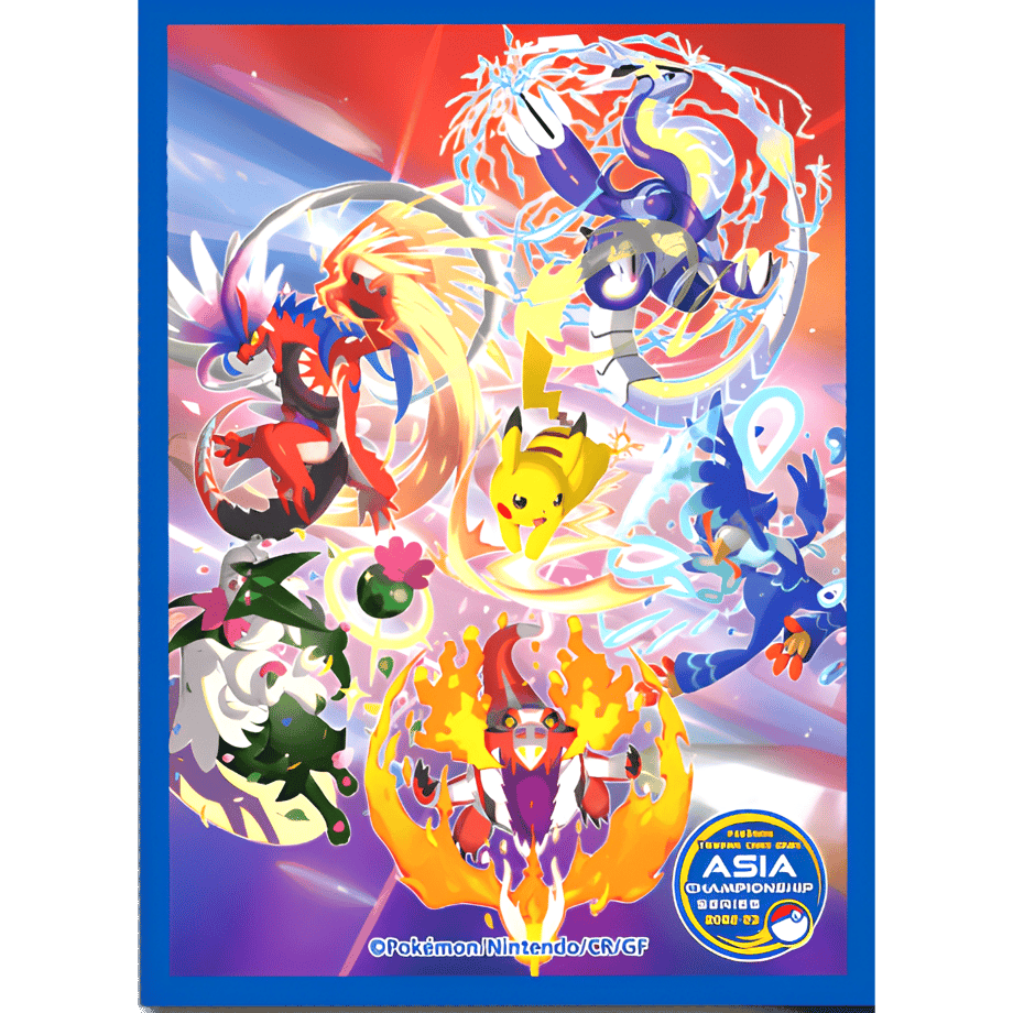 [Rose] Asian Games venue exclusive Regional League Tournament original (Paldaea starter trio, Pikachu, Corydon, and Miridon) Sleeve (2023)