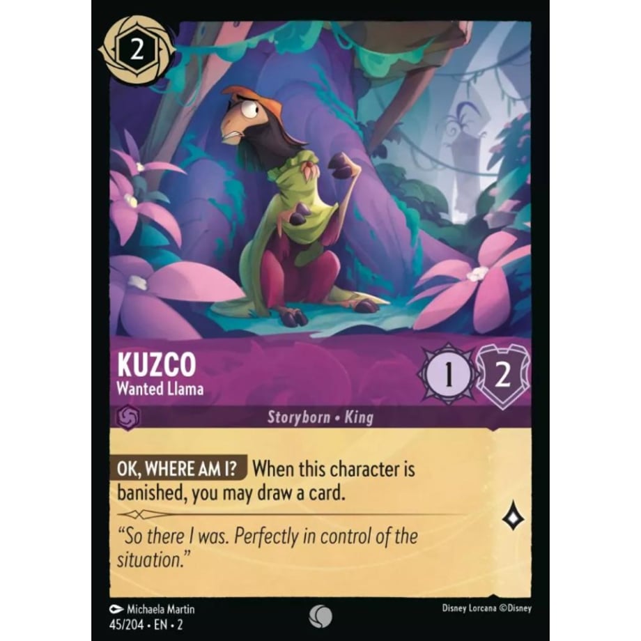 LORCANA Kuzco (Wanted Llama) - 45/204-EN-2