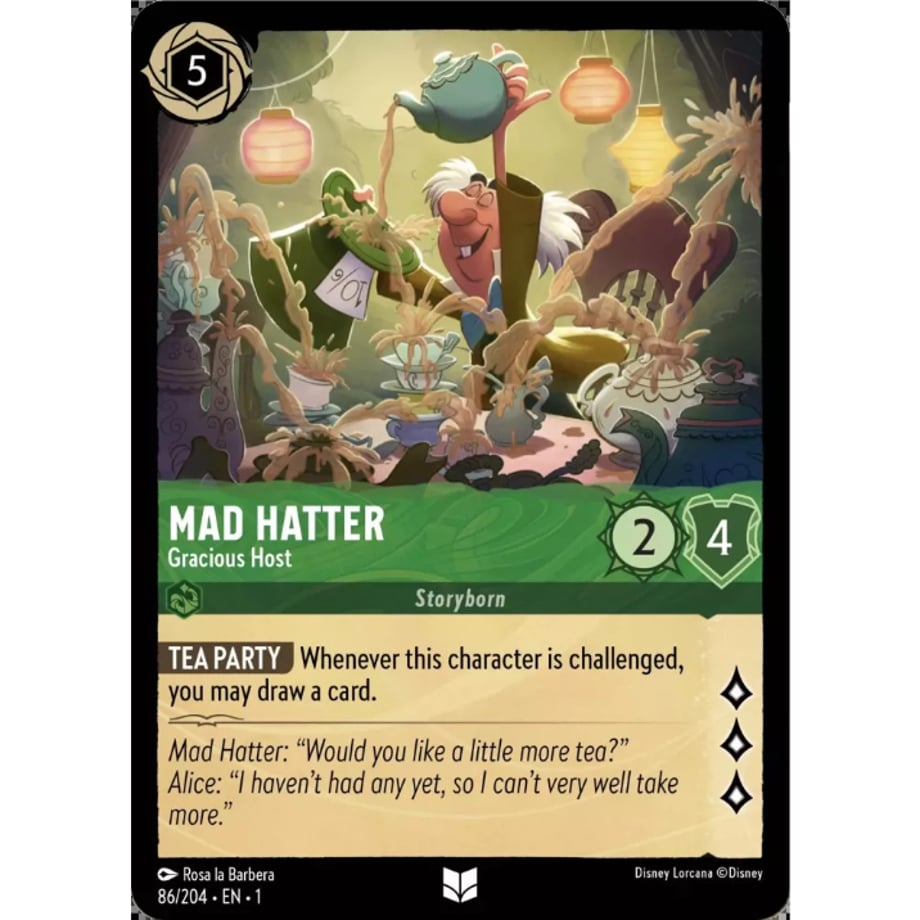 LORCANA Mad Hatter (Gracious Host) - 86/204-EN-1