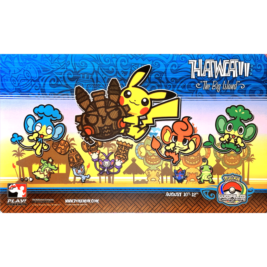 Pokemon Card 2012 World ChampionShips Hawaii Playmat [Hiyappu, Baoppu, Yanuppu]