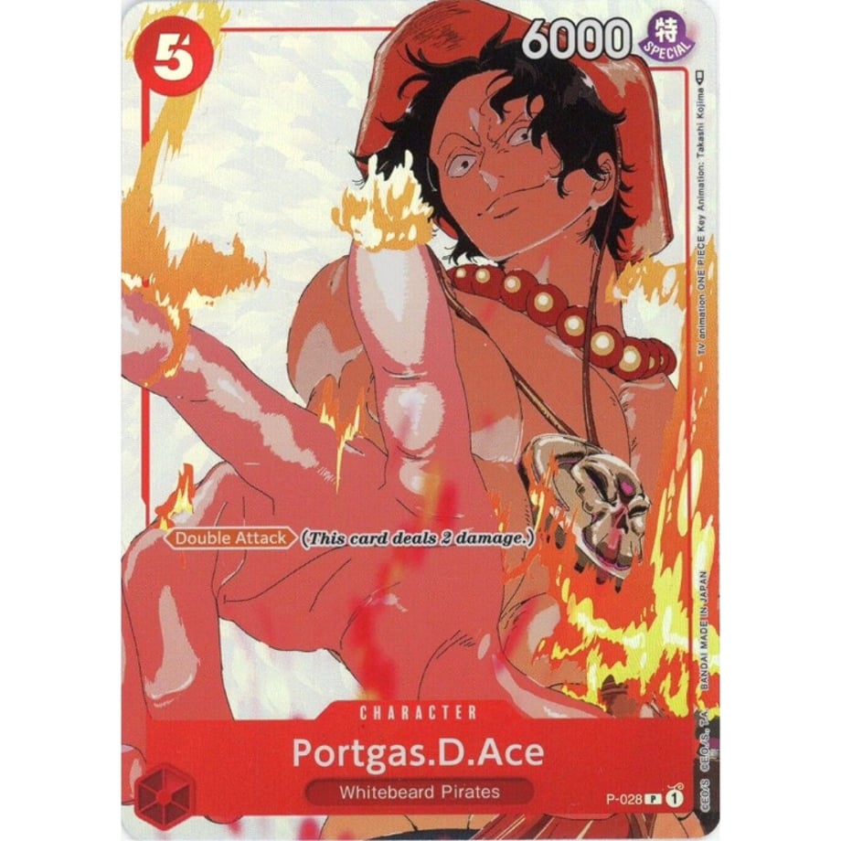 [English version] One Piece card, overseas limited edition, Portgas D. Ace [Parallel] / Portgas.D.Ace (UK P-028)