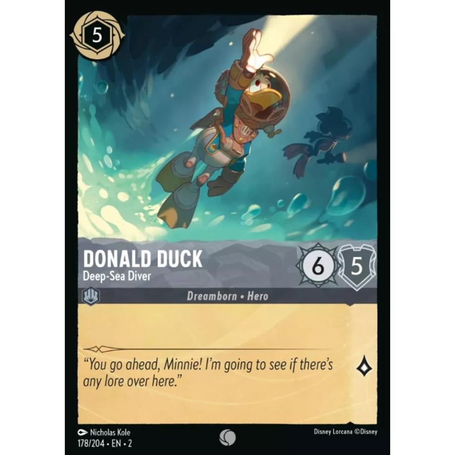 LORCANA Donald Duck [Common] / Donald Duck (Deep-Sea Diver) - 178/204-EN-2