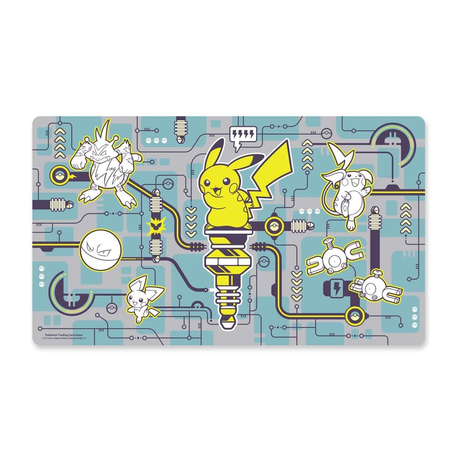 [Outer box damaged] Pokemon Card Pikachu Power Playmat