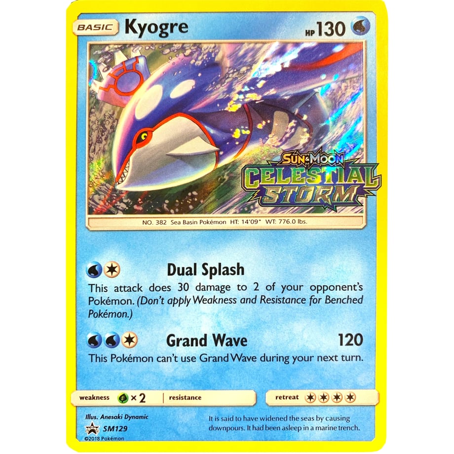 Kyogre (Prerelease) - SM Promos (SM129)