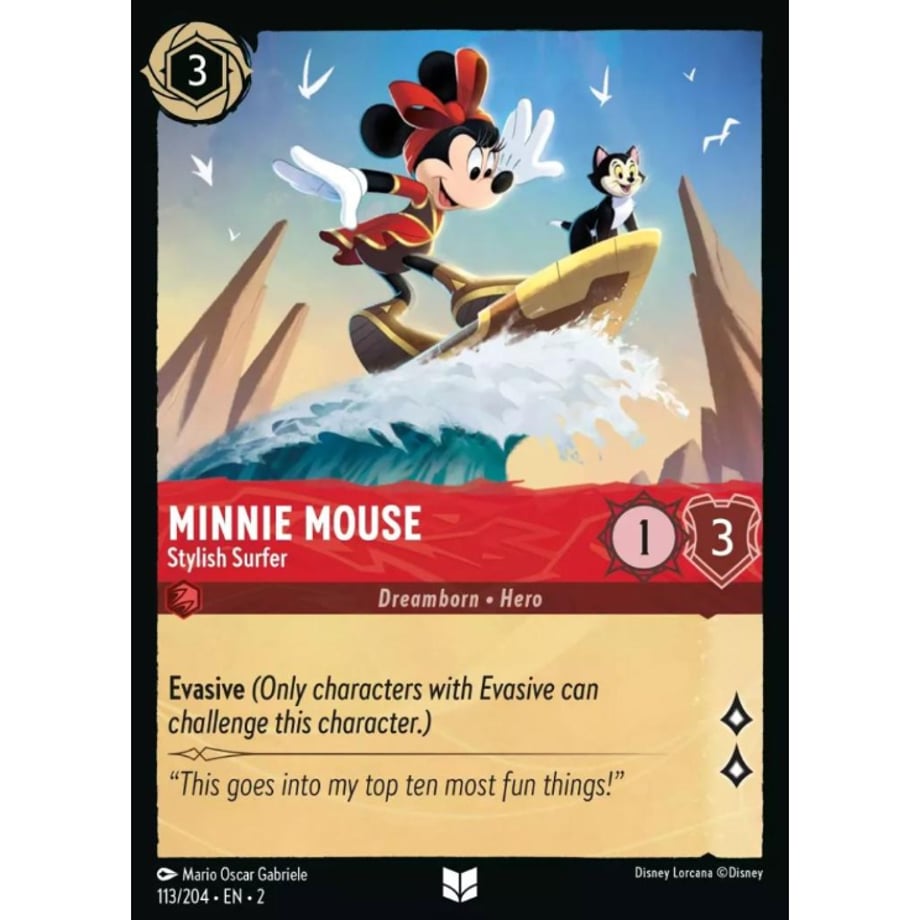 LORCANA Minnie Mouse [Uncommon] / Minnie Mouse (Stylish Surfer) - 113/204-EN-2