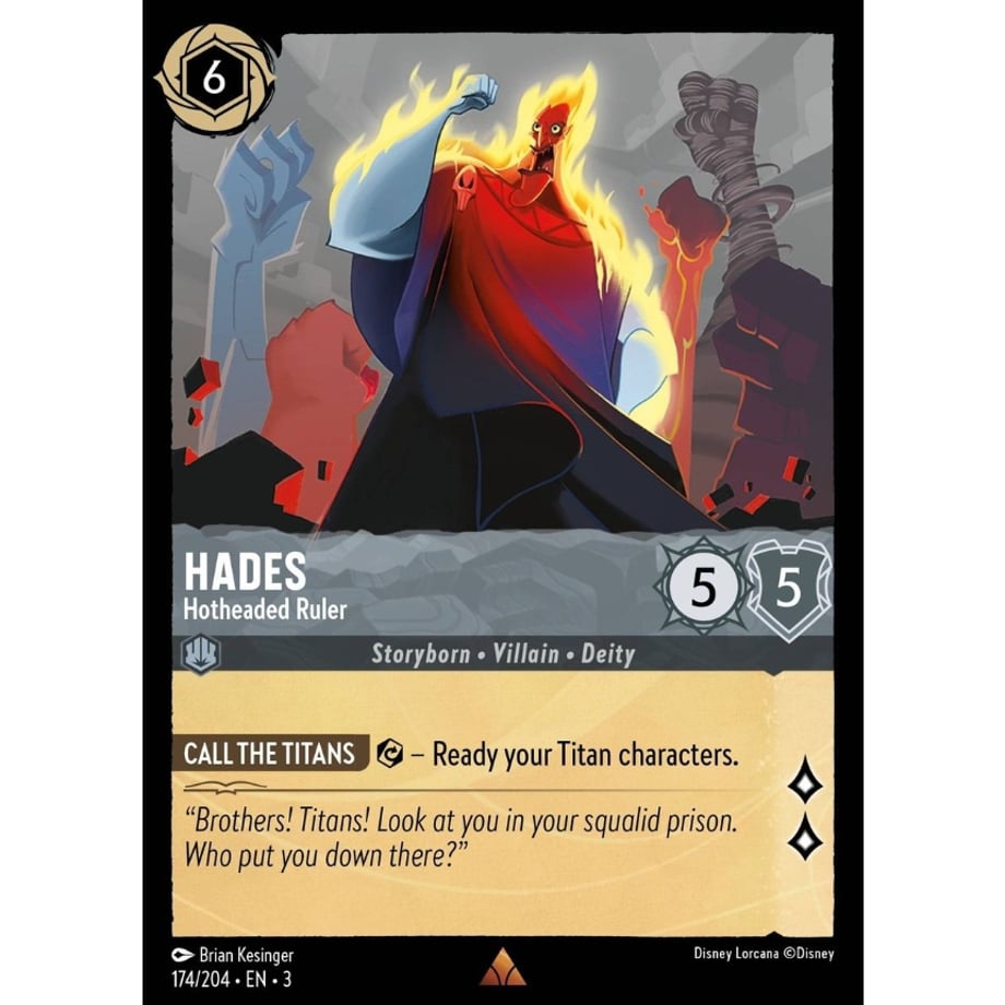 LORCANA Hades (Hotheaded Ruler) - 174/204-EN-3