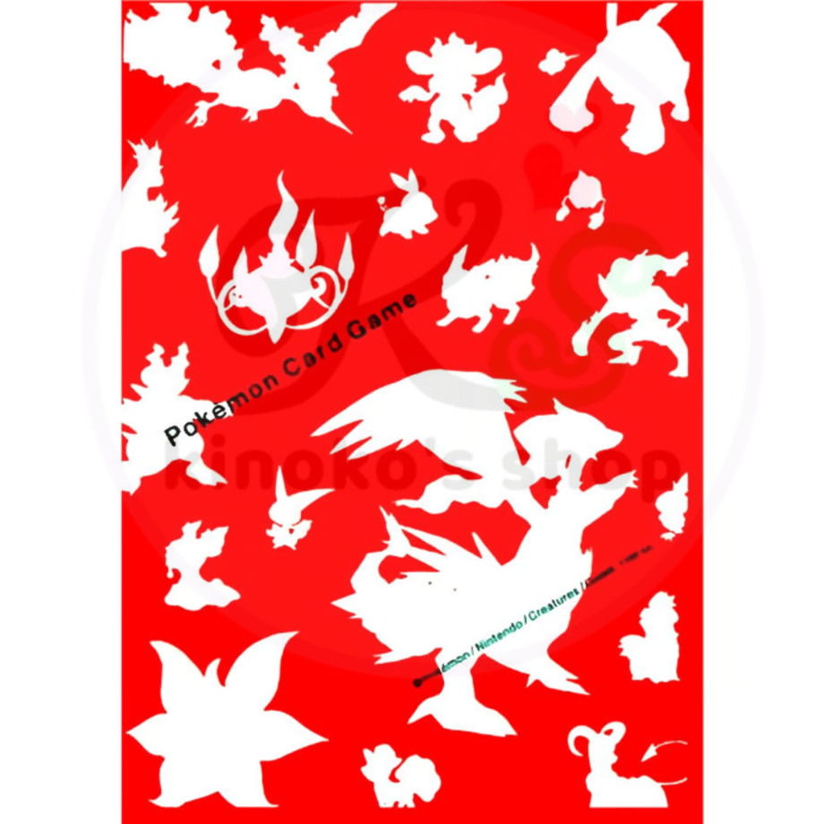 [Rose] Japanese version Pokemon Center exclusive Fire type silhouette sleeve (2011)