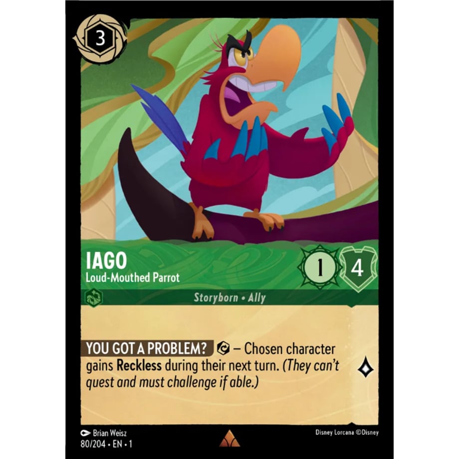 LORCANA Iago (Loud-Mouthed Parrot) - 80/204-EN-1