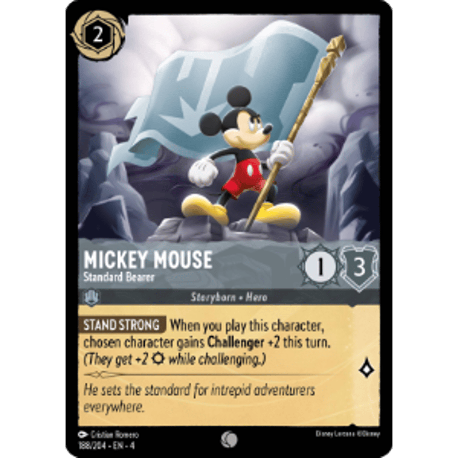 LORCANA Mickey Mouse [Common] / Mickey Mouse (Standard Bearer) - 188/204-EN-4