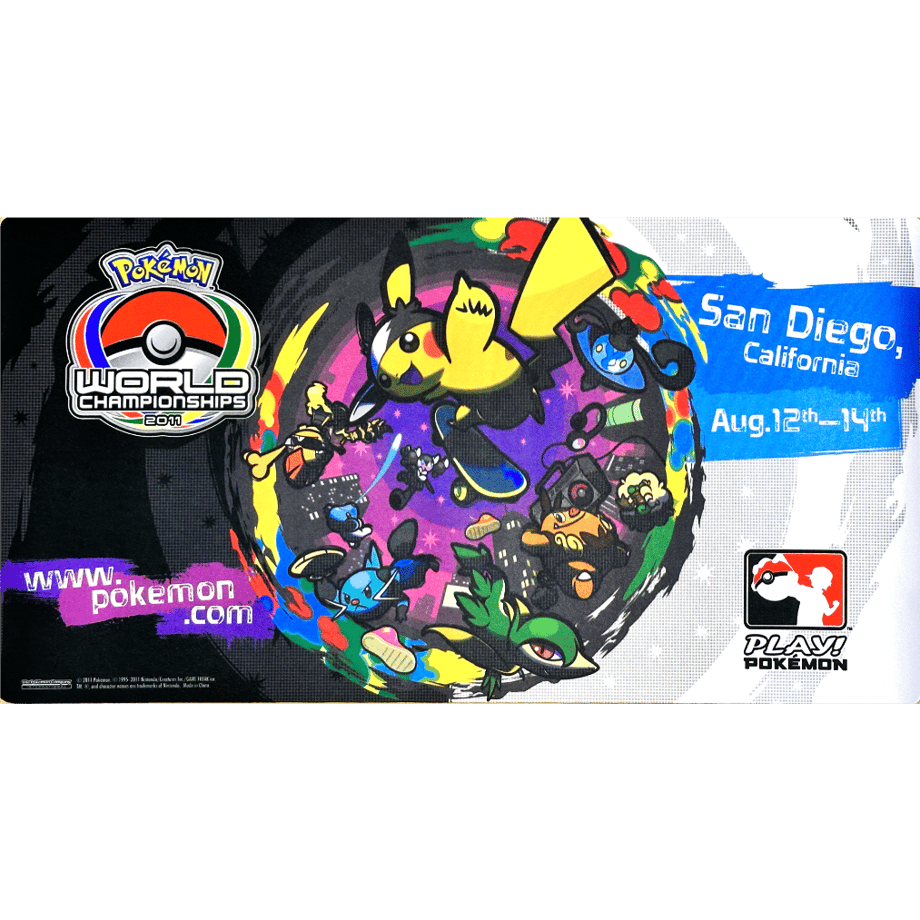 Pokemon Card 2011 World ChampionShips San Diego Playmat [Futachimaru, Chaobu, Janobie] [Size Note]