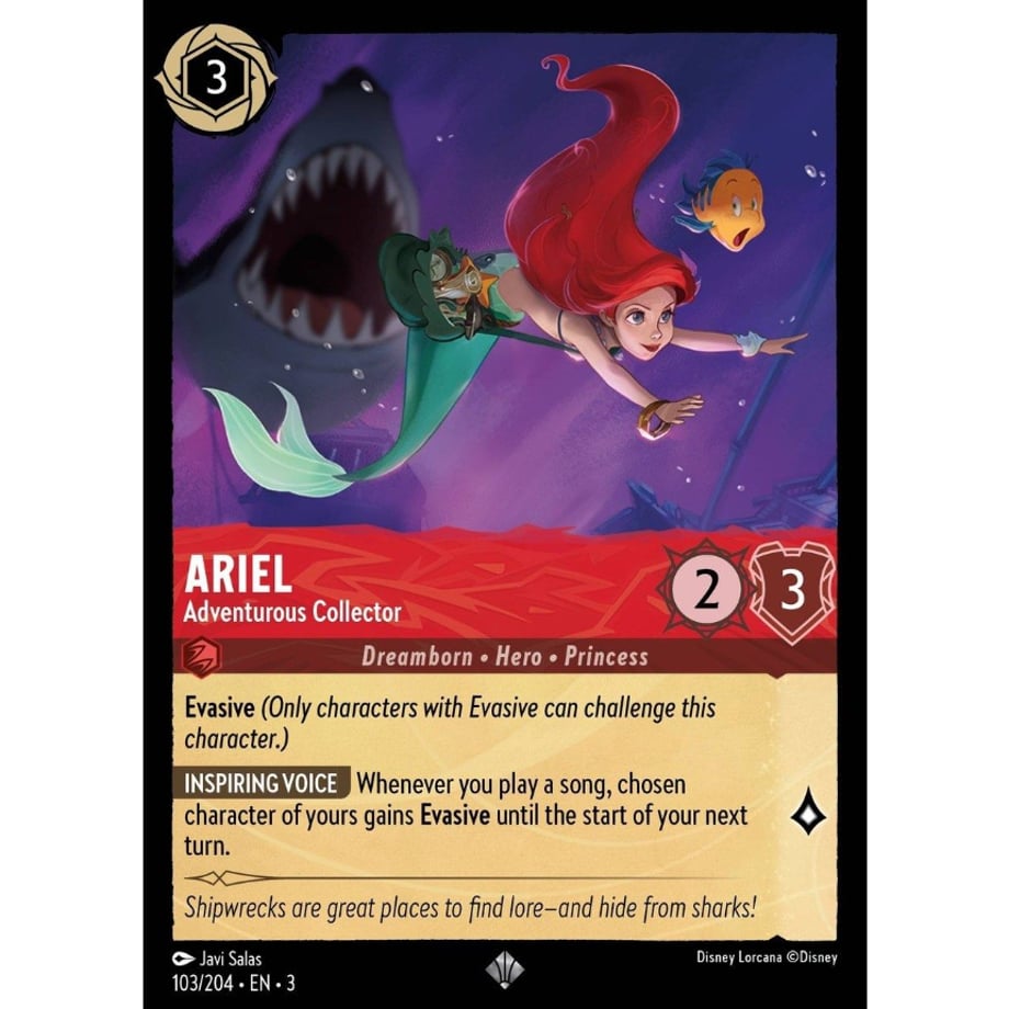 LORCANA Ariel [Super Rare] / Ariel (Adventurous Collector) - 103/204-EN-3