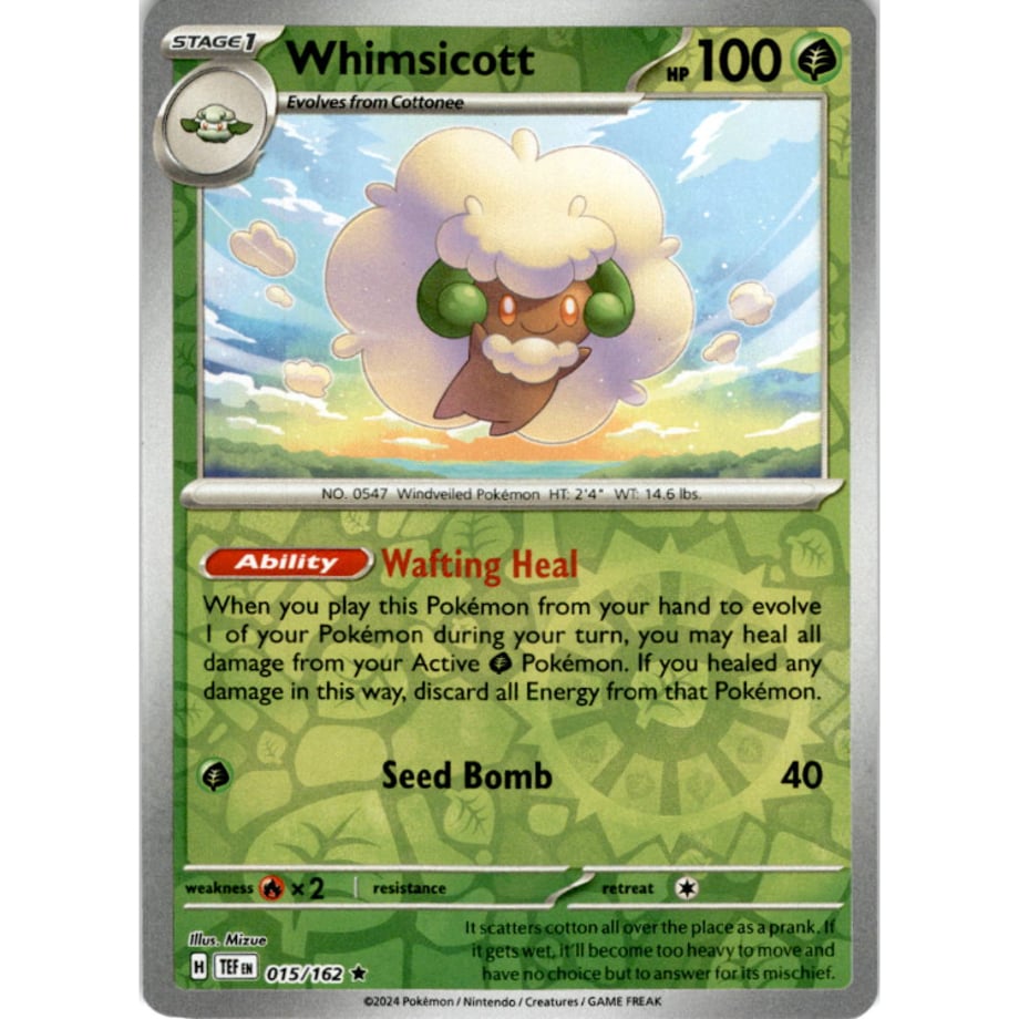 Elgyem [Rivaholo] / Whimsicott - Temporal Forces(015/162)