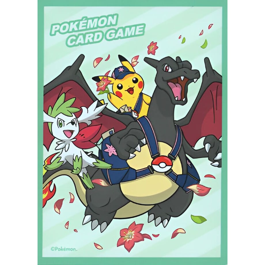 [Rose] Japanese version April-May 2021 Pokemon Card Regular Delivery Sleeves (2021) [Shiny Charizard &amp; Pikachu &amp; Shaymin]