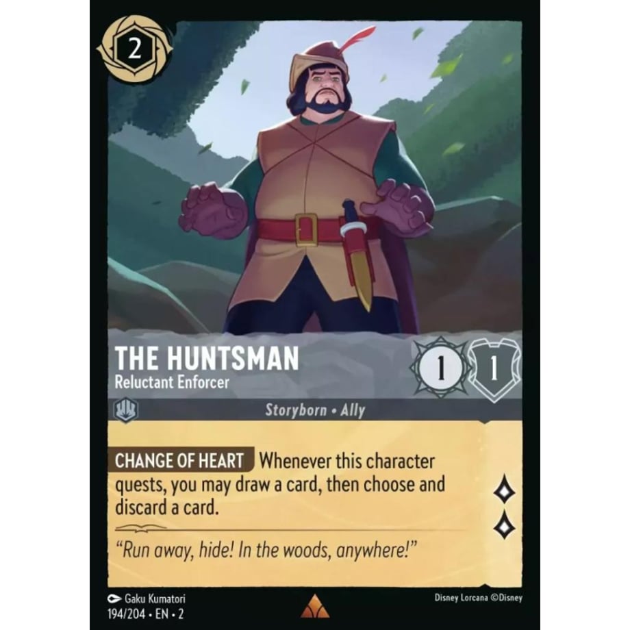 LORCANA 狩人【レア】 / The Huntsman  (Reluctant Enforcer) - 194/204-EN-2