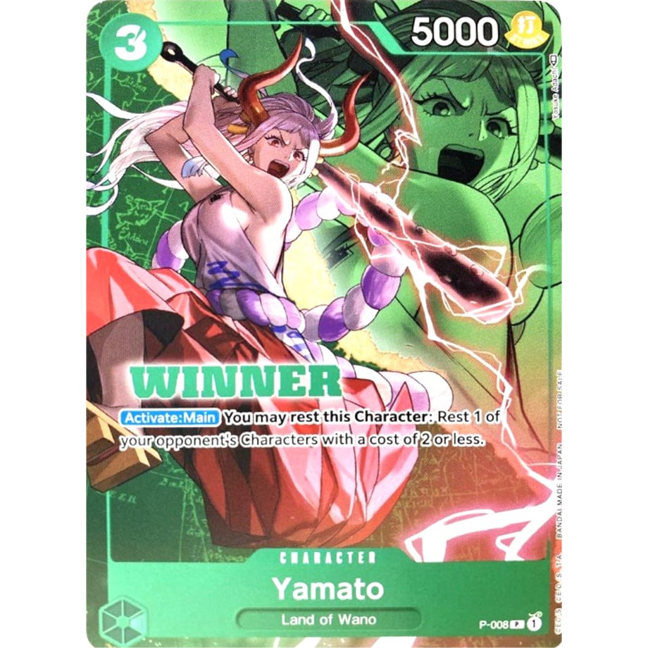 [English version] One Piece Card Yamato Tournament Winner Promo / Yamato (English P-008)