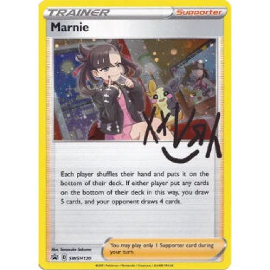 Marnie (Trainer Card Collection Marnie Practice Promo Illustration) / Marnie - Sword &amp; Shield Promo Cards (SWSH120)