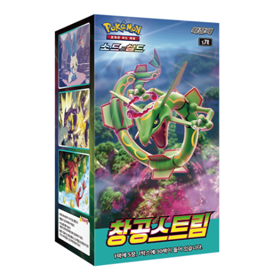 [The outer box may be crushed] [Korean version] Pokemon Card Chang Gong Stu Li 1BOX (30 packs of 5 cards each) [Soaring Sky Stream]