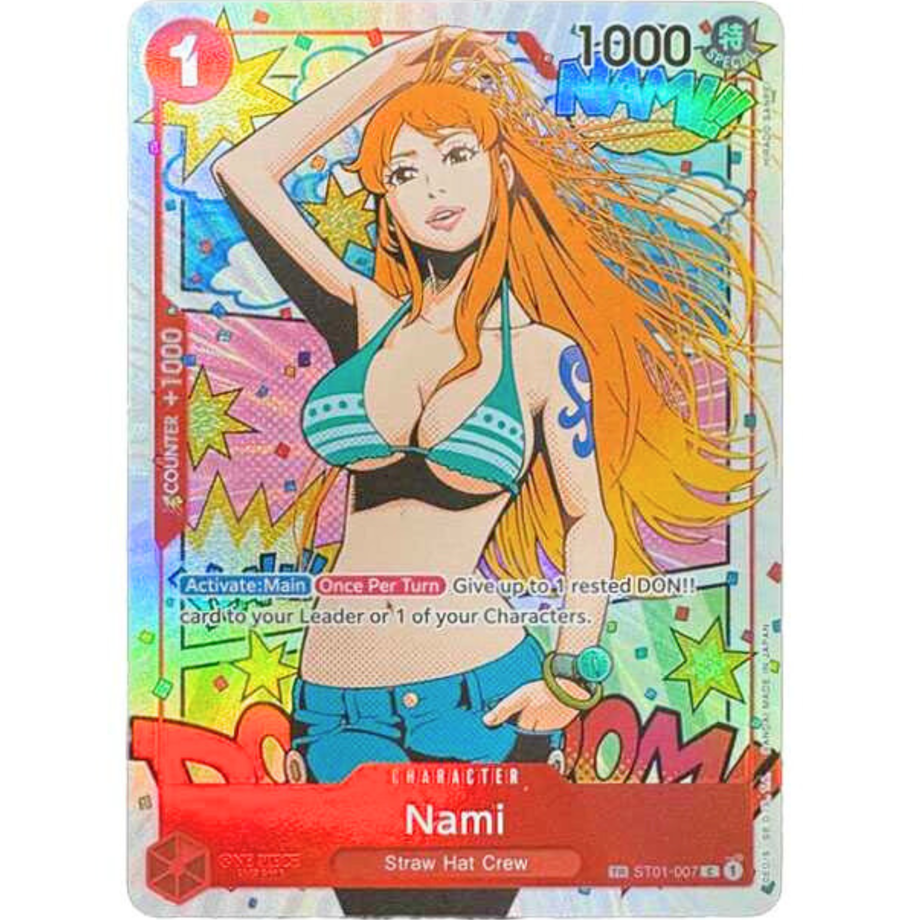 英語版トレジャーレアナミ 英語版】ワンピースカード ナミ【トレジャーレア】 / Nami (英TR