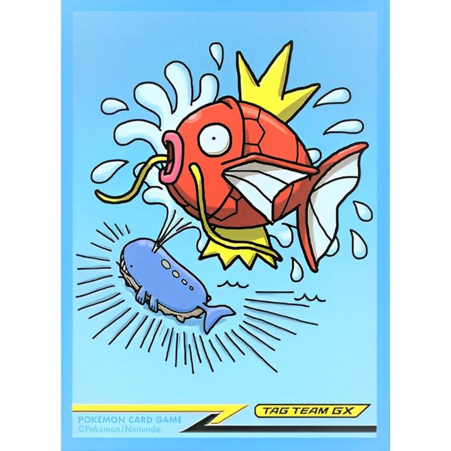 [Rose] Japanese version Pokemon Center exclusive Magikarp &amp; Wailord TAG TEAM GX sleeve (2018)