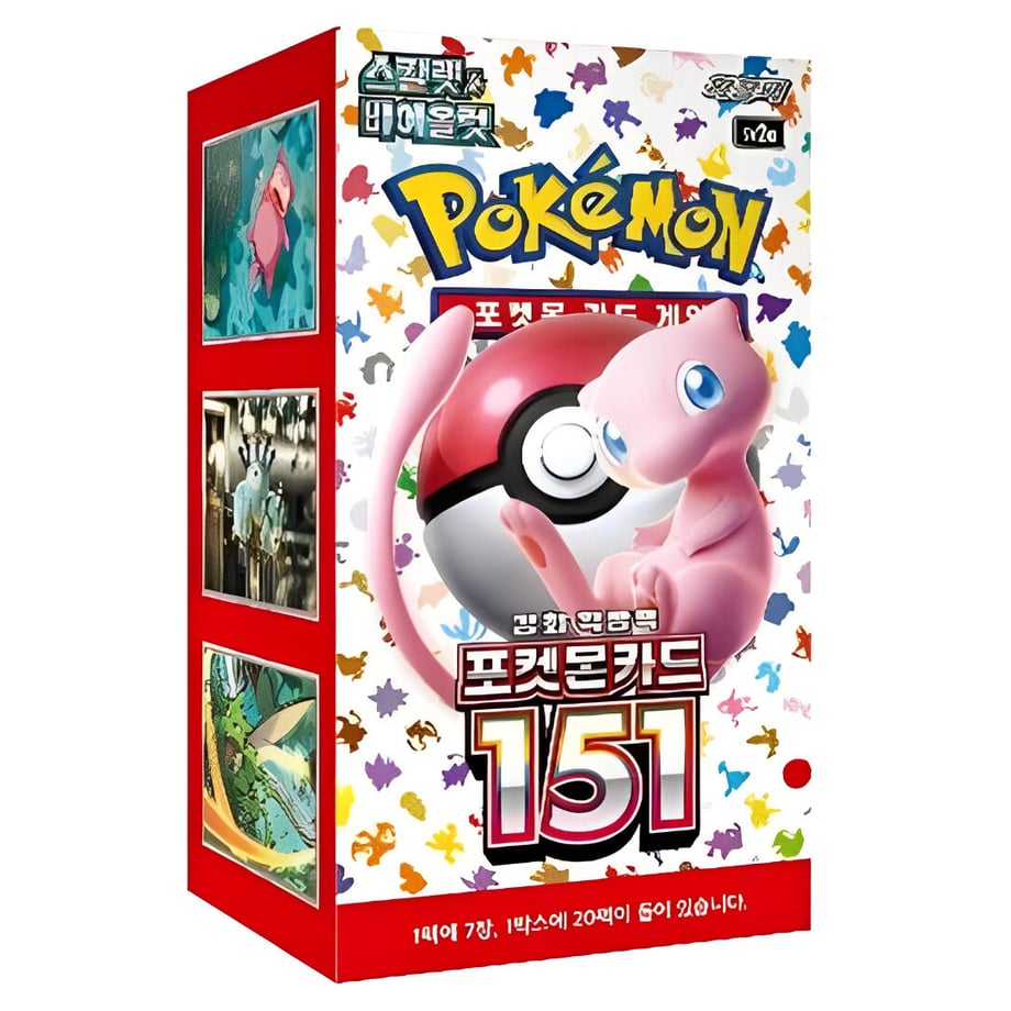 【外箱潰れの場合がございます】【韓国語版】ポケモンカード 포켓몬 카드 151 1BOX (7枚入り20パック入り) 【ポケモンカード 151】