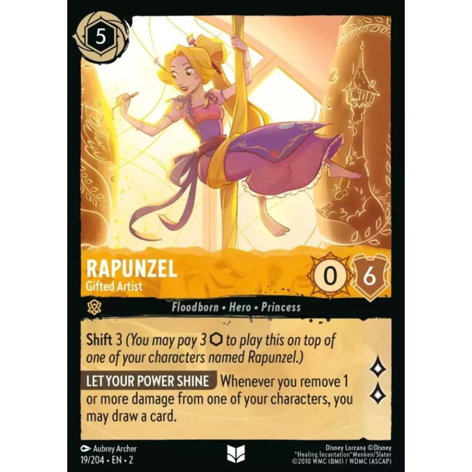 LORCANA Rapunzel [Uncommon] / Rapunzel (Gifted Artist) - 19/204-EN-2