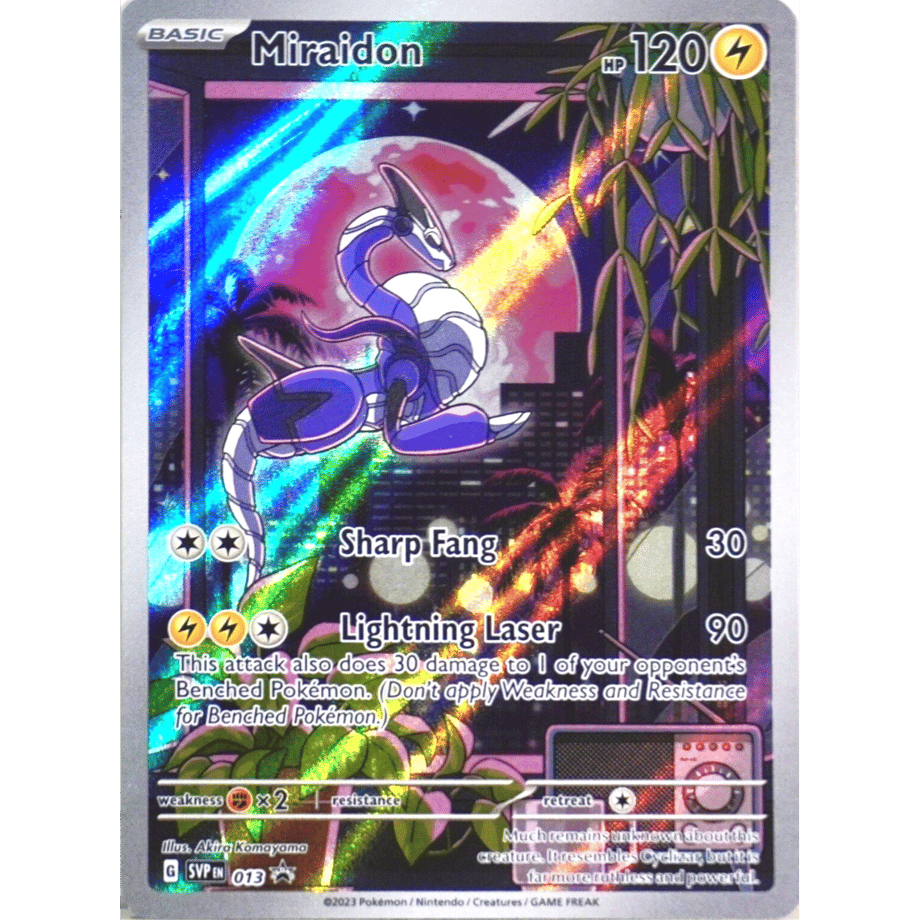 ミライドン(AR仕様)【シールド戦「トリプレットビート」プロモ絵柄】 / Miraidon - SV: Scarlet & Violet Promo Cards （013）