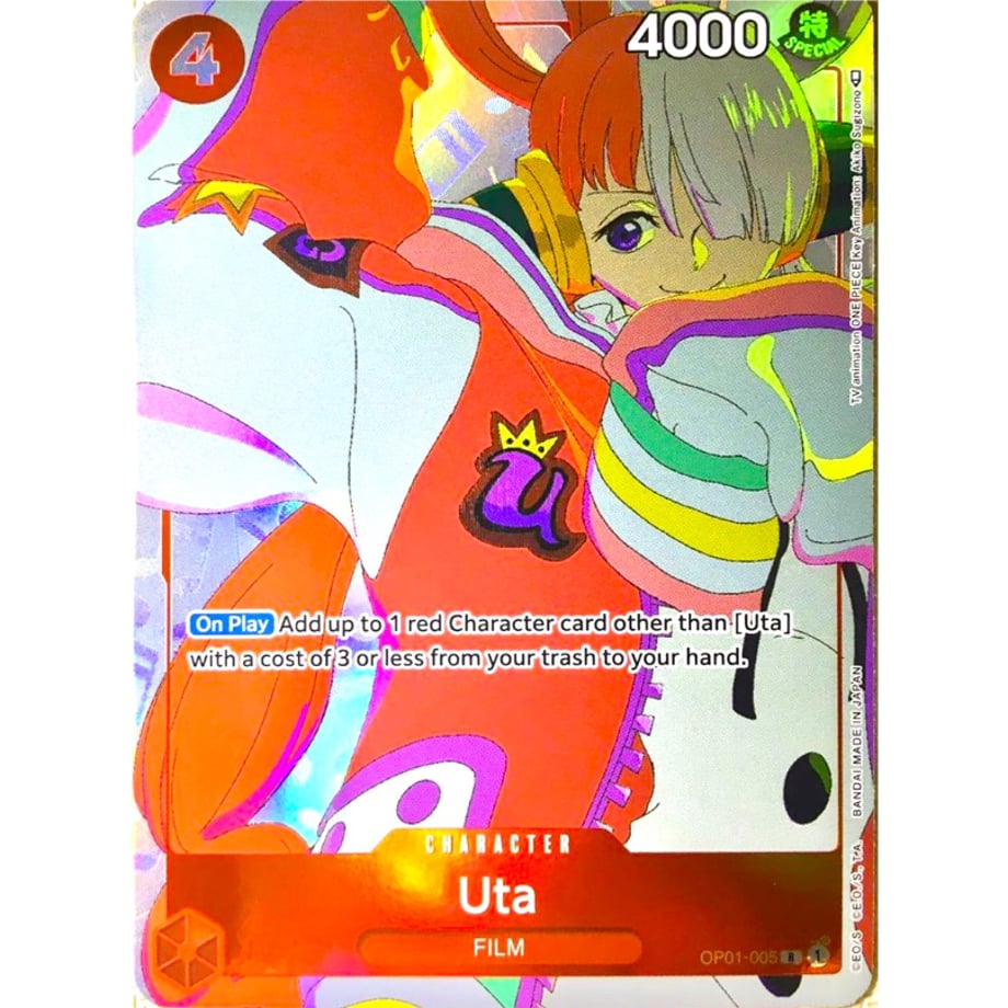 [English version] One Piece Card Overseas Limited Edition Uta [Parallel] / Uta (English OP01-005)