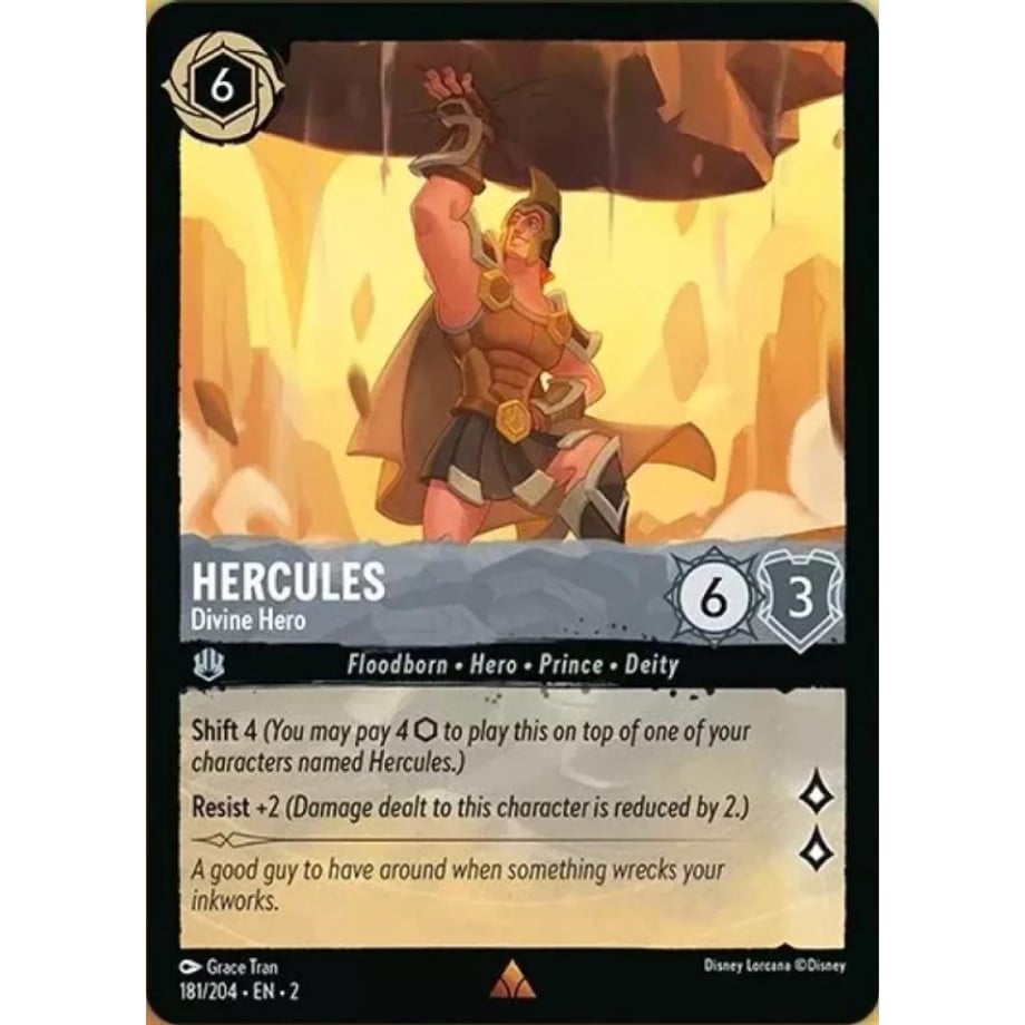 LORCANA Hercules [Rare] / Hercules (Divine Hero) - 181/204-EN-2